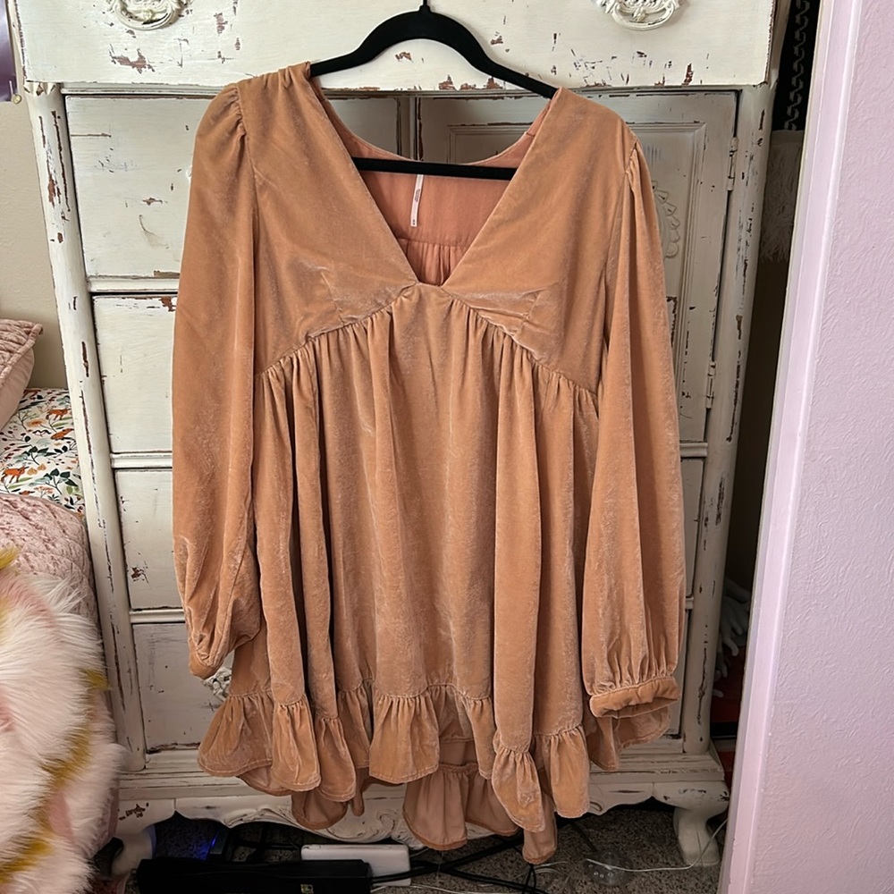Free People Estella Velvet Dress